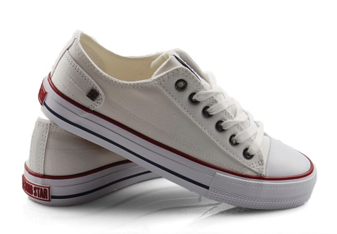 Big Star DD274336 białe trampki + skarpetki Big Star DD274336 białe trampki + skarpetki