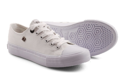 Big Star AA274010 białe trampki + skarpetki