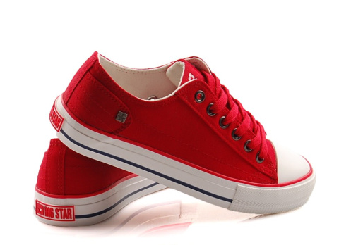 Big Star DD274339 czerwone trampki + skarpetki Big Star DD274339 czerwone trampki + skarpetki