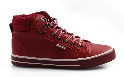 Big Star EE274412 ocieplane czerwone trampki Big Star EE274412 ocieplane czerwone trampki