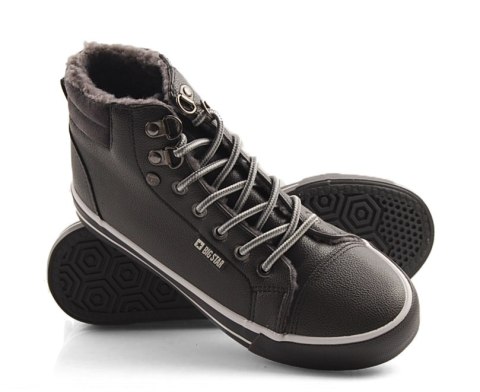 Big Star EE274413 ocieplane szare trampki Big Star EE274413 ocieplane szare trampki