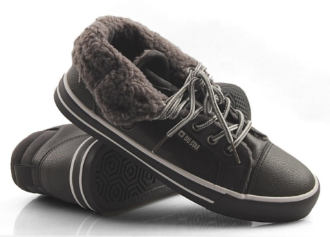 Big Star EE274413 ocieplane szare trampki Big Star EE274413 ocieplane szare trampki