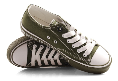 Big Star FF274240 zielone trampki+skarpetki Big Star FF274240 zielone trampki+skarpetki