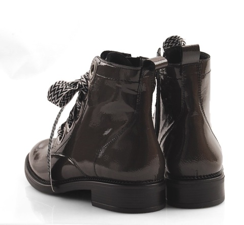 Contes 518 lakierowane popielate trzewiki Contes 518 lakierowane popielate trzewiki