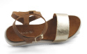 Anabella 1368 złote skórzane sandały