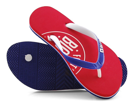 Big Star FF274A299 czerwono-granatowe japonki Big Star FF274A299 czerwono-granatowe japonki