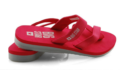 Big Star FF274A337 czerwone klapki Big Star FF274A337 czerwone klapki