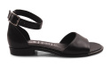 Jaromin 5147 czarne skórzane sandały