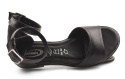 Jaromin 5147 czarne skórzane sandały