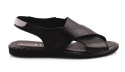 Jaromin 5148 czarne skórzane sandały