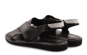 Jaromin 5148 czarne skórzane sandały