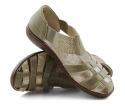 T.Sokolski FC L20-01 beżowe skórzane sandały