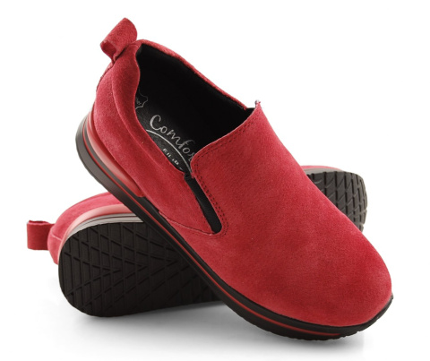 Filippo DBT1512 czerwone skórzane półbuty Filippo DBT1512 czerwone skórzane półbuty