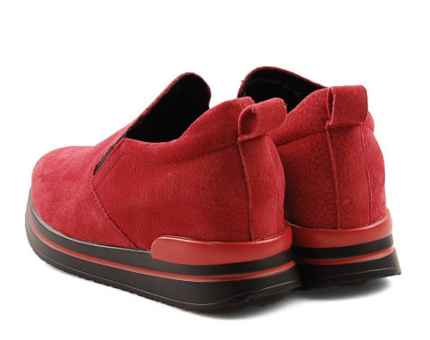 Filippo DBT1512 czerwone skórzane półbuty Filippo DBT1512 czerwone skórzane półbuty