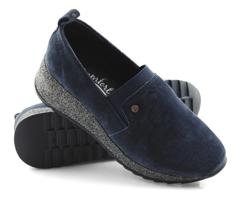 Filippo DP1500 granatowe skórzane półbuty Filippo DP1500 granatowe skórzane półbuty