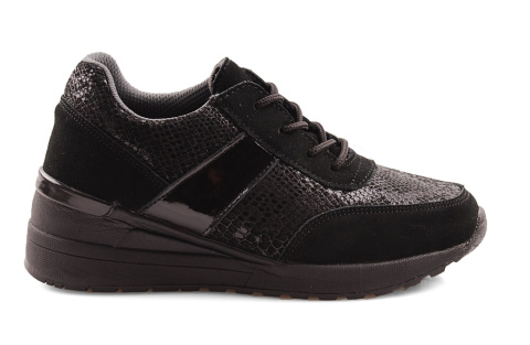Filippo DP1527 czarne skórzane sneakersy Filippo DP1527 czarne skórzane sneakersy
