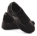 Filippo DP1527 czarne skórzane sneakersy