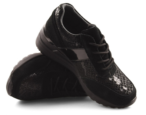 Filippo DP1527 czarne skórzane sneakersy Filippo DP1527 czarne skórzane sneakersy
