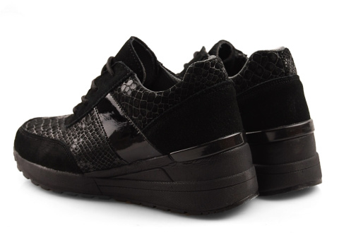 Filippo DP1527 czarne skórzane sneakersy Filippo DP1527 czarne skórzane sneakersy