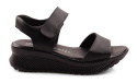 Jaromin 5171 czarne skórzane sandały