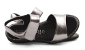 Jaromin 5172 metaliczne skórzane sandały