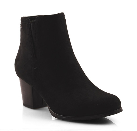 T.Sokolski Z20-111 czarne botki zamszowe