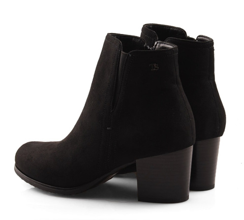 T.Sokolski Z20-111 czarne botki zamszowe