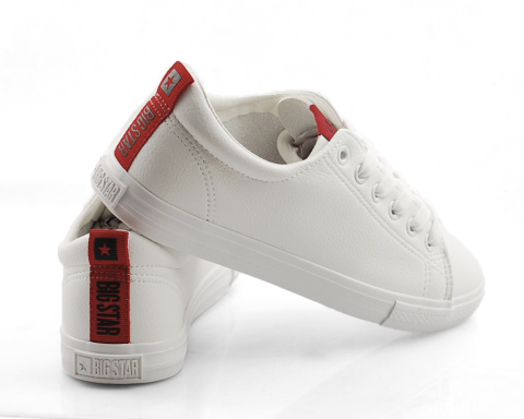 Big Star DD274685 białe trampki + skarpetki Big Star DD274685 białe trampki + skarpetki