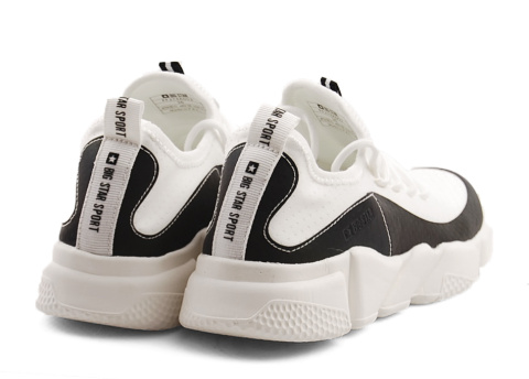 Big Star FF274A052 białe sneakersy+skarpetki Big Star FF274A052 białe sneakersy+skarpetki