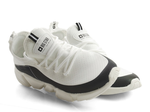 Big Star FF274A052 białe sneakersy+skarpetki Big Star FF274A052 białe sneakersy+skarpetki