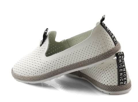 Filippo DP081 białe skórzane tenisówki