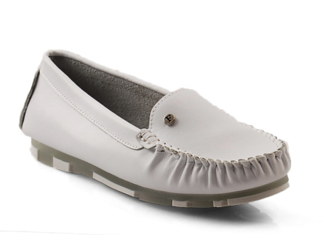 Filippo DP2037 białe skórzane mokasyny Filippo DP2037 białe skórzane mokasyny