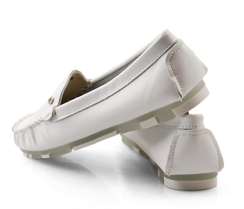 Filippo DP2037 białe skórzane mokasyny Filippo DP2037 białe skórzane mokasyny