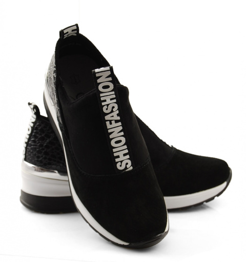 Filippo Dp1689 czarne skórzane sneakersy Filippo Dp1689 czarne skórzane sneakersy