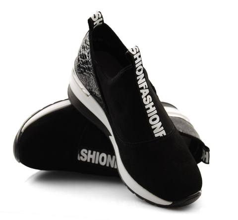 Filippo Dp1689 czarne skórzane sneakersy Filippo Dp1689 czarne skórzane sneakersy