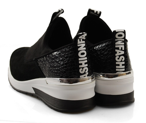 Filippo Dp1689 czarne skórzane sneakersy Filippo Dp1689 czarne skórzane sneakersy