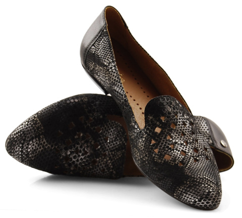 Maciejka 04970 czarne skórzane mokasyny