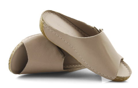 T.Sokolski L22-301 szare skórzane klapki T.Sokolski L22-301 szare skórzane klapki