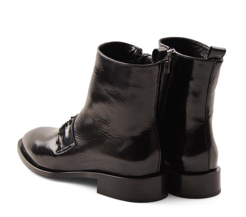 Boccato 526.4006 czarne skórzane botki Boccato 526.4006 czarne skórzane botki