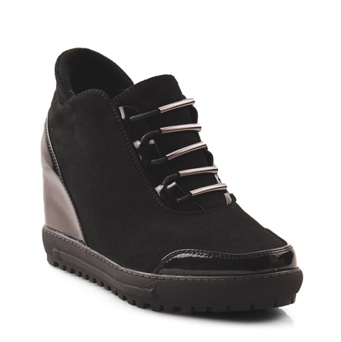 Filippo DBT1010/21 czarne sneakersy z ukrytą koturną Filippo DBT1010/21 czarne sneakersy z ukrytą koturną