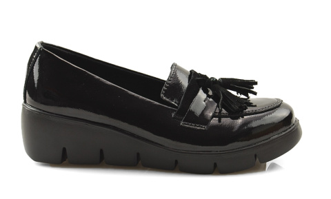 Filippo DP3162 czarne skórzane półbuty Filippo DP3162 czarne skórzane półbuty