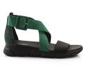 Maciejka 04622 zielone skórzane sandały