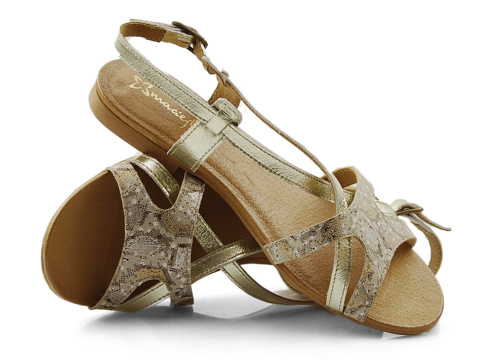 Maciejka 05186 złote skórzane sandały Maciejka 05186 złote skórzane sandały