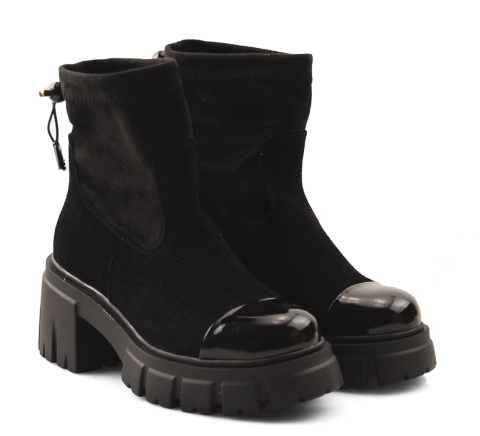 Maciejka 05231 czarne skórzane botki Maciejka 05231 czarne skórzane botki