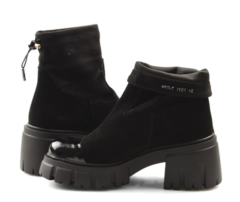 Maciejka 05231 czarne skórzane botki Maciejka 05231 czarne skórzane botki