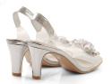 Sabatina 1014-5 srebrne transparentne sandały