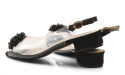 Sabatina 380-16 czarne transparentne sandały