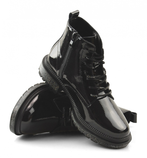 T.Sokolski Z21-266 czarne skórzane trapery T.Sokolski Z21-266 czarne skórzane trapery