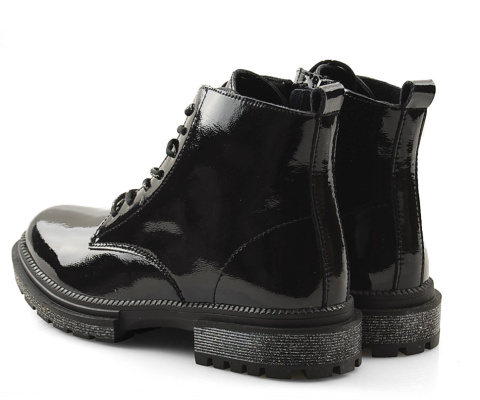 T.Sokolski Z21-266 czarne skórzane trapery T.Sokolski Z21-266 czarne skórzane trapery