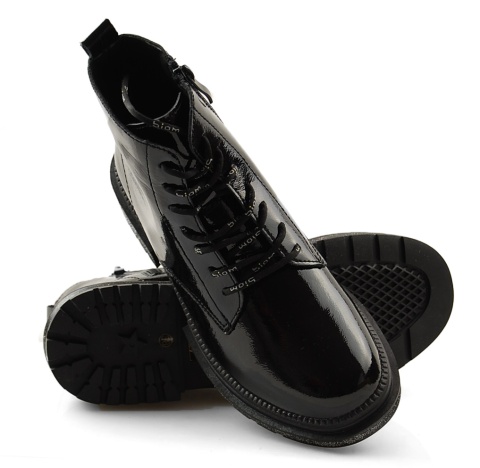 T.Sokolski Z21-266 czarne skórzane trapery T.Sokolski Z21-266 czarne skórzane trapery